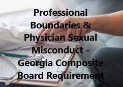 Professional Boundaries & Physician Sexual Misconduct Modules - 2024-2027 Banner